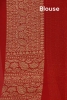 Double Contrast Handloom Banarasi Georgette Silk Saree